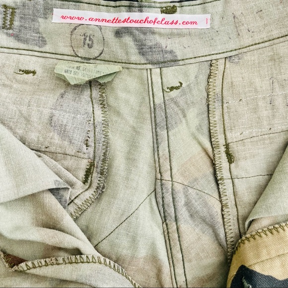 "HOOK 'EM HORNS" Bejeweled Army Fatigue Pants with Swarovski Crystal UT. - Picture 5 of 8